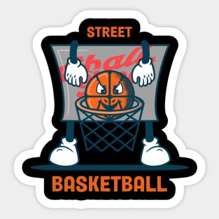 Design basketball street Sticker